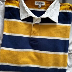 Guess Jeans Striped Polo Shirt Size XS